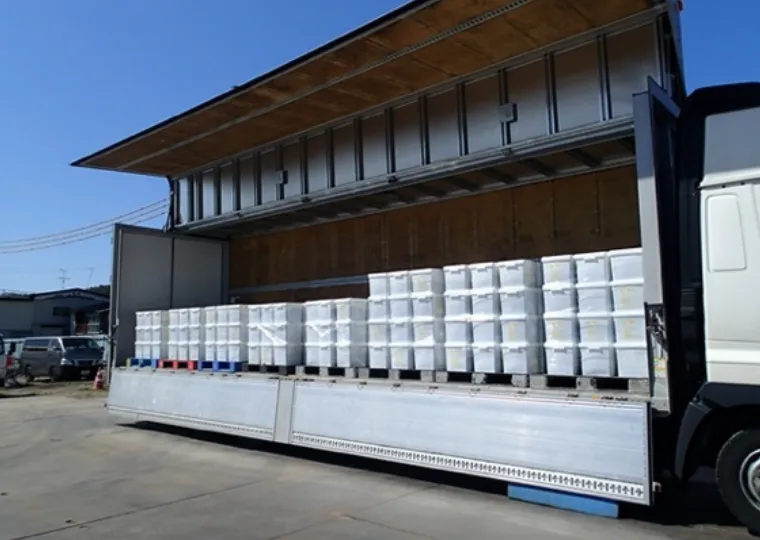 積込後処理施設へ